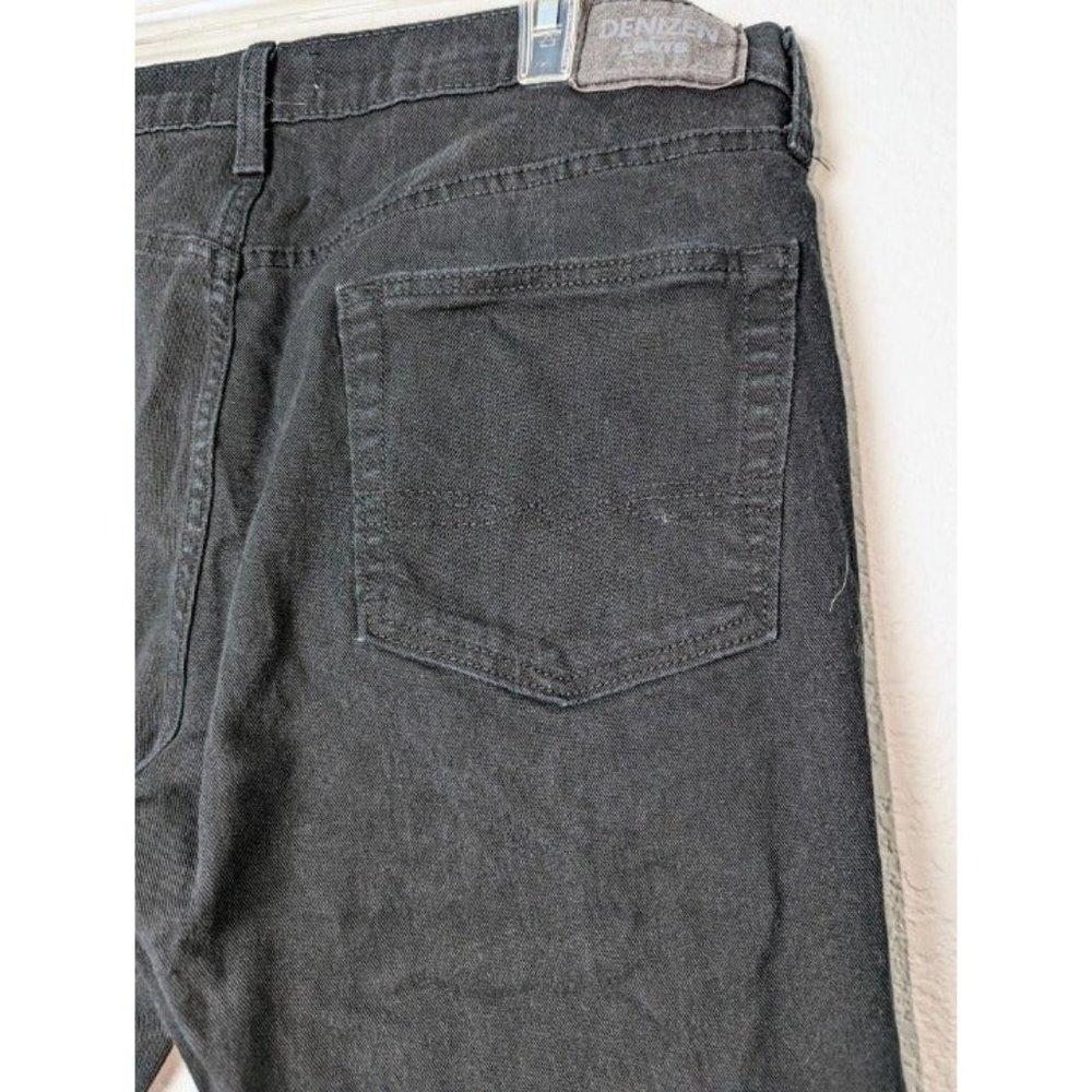 Men's Levi's Denizen Black Denim Jeans Size 36 x 32 - Picture 8 of 10